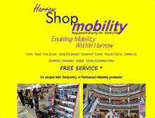 Tablet Screenshot of harrowshopmobility.org